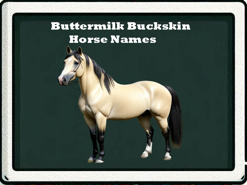 buttermilk buckskin horse names