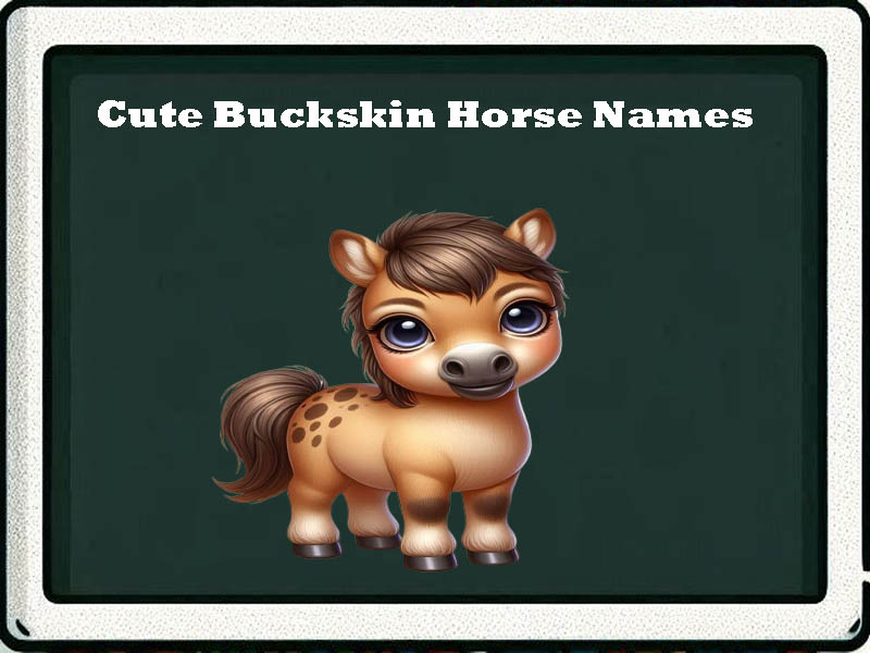 cute buckskin horse names