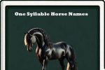 one syllable horse names