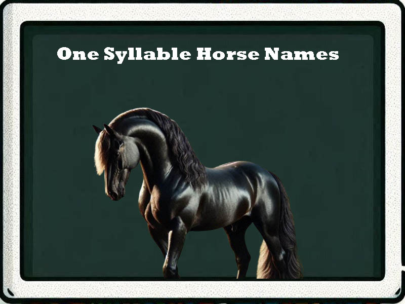 one syllable horse names