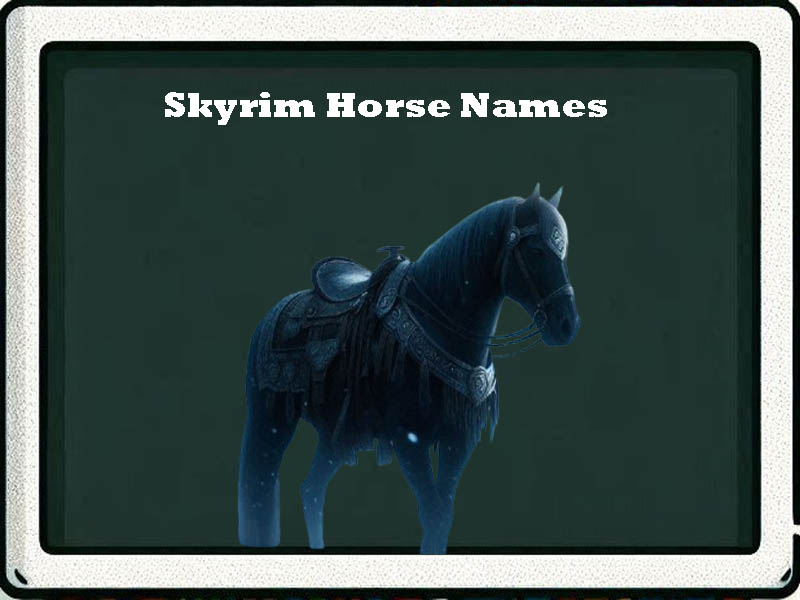 skyrim horse names